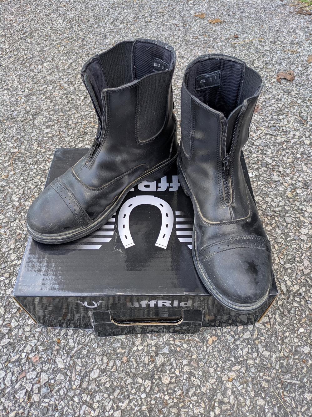 Women's Black Paddock Riding Boots